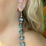 Star pearl earrings