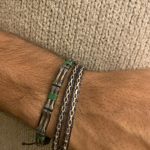 Wrap double silver bracelet